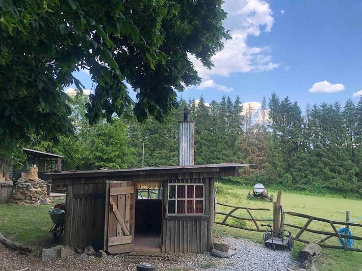 Chalet pour 2 personnes, avec Terrasse ainsi que Jardin et Vue