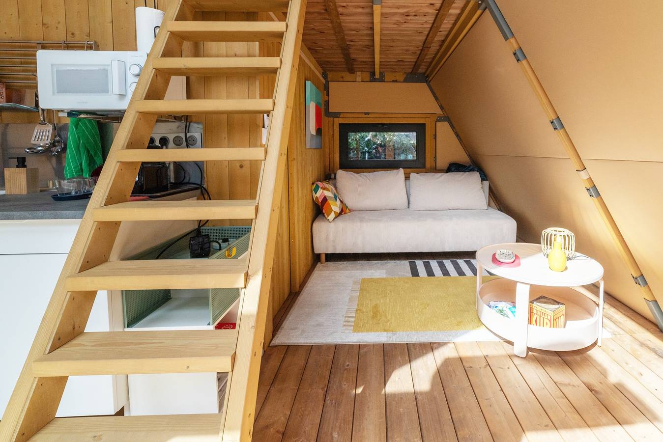 Tipi Lodge Glamp Marguerite con baño nórdico, terraza privada y aire acondicionado in Le Boulou, Costa mediterránea (Francia)