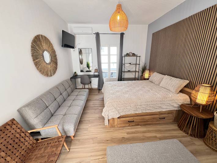 Studio pour 4 personnes, avec jardin