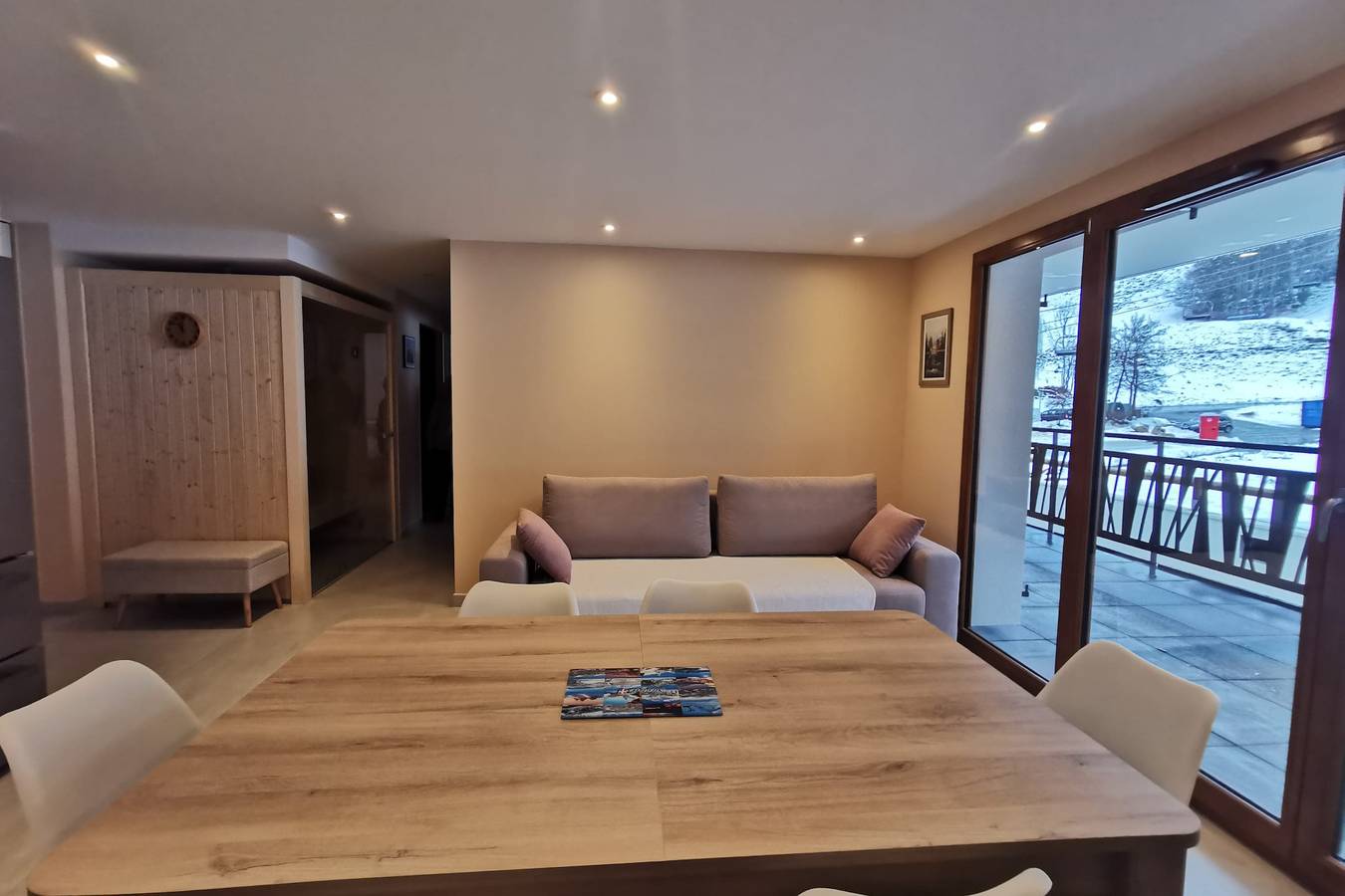 Geheel vakantieappartement, Vakantieappartement voor 7 personen met sauna in La Féclaz, Les Déserts