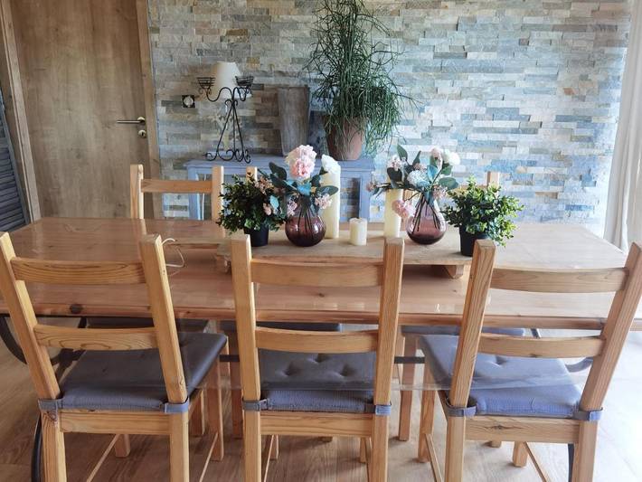 Gîte pour 8 personnes, avec Balcon ainsi que Terrasse et Vue à Vœgtlinshoffen