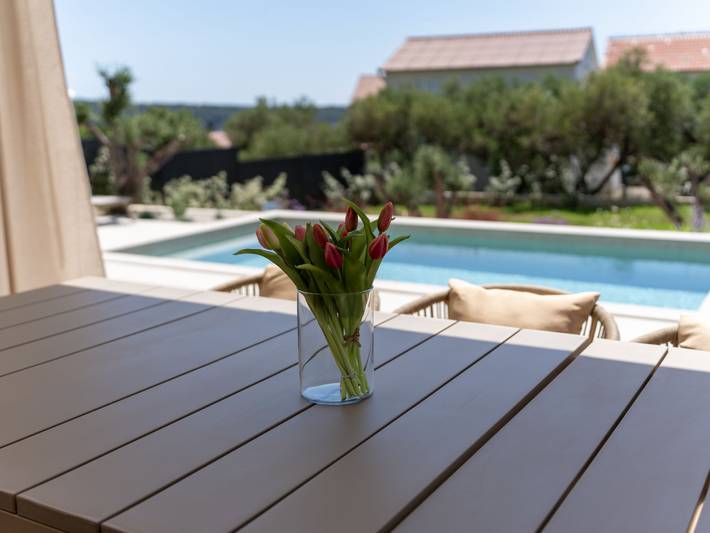 Ferienhaus mit Meerblick für 6 Personen, mit Pool und Garten in Barbat na Rabu - 4
