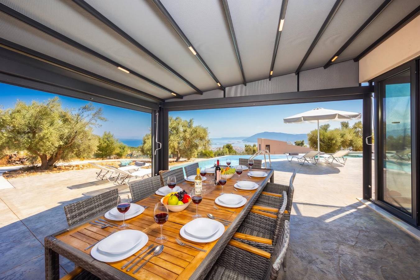 Βίλα για 10 άτομα με ταράτσα in Απόλπαινα, Πόλη της Λευκάδας
