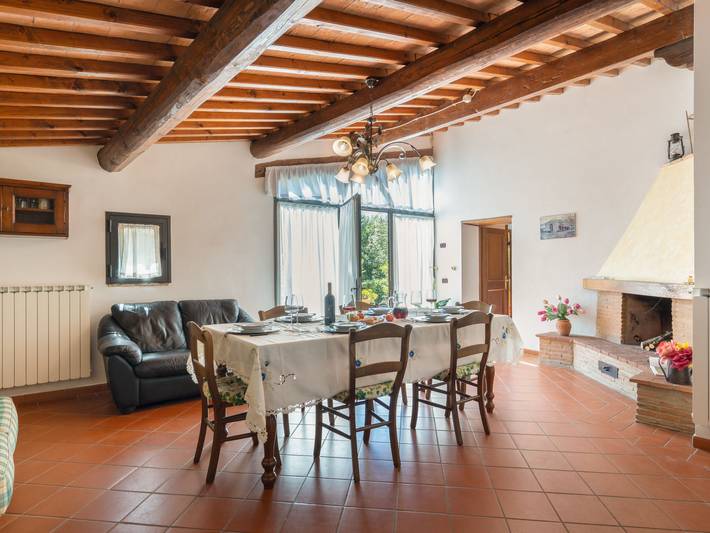 Location de vacances pour 7 personnes, avec vue ainsi que jardin et terrasse à San Gimignano - 4