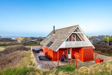 Ferienhaus für 6 Personen, mit Ausblick und Sauna, mit Haustier in Henne Strand