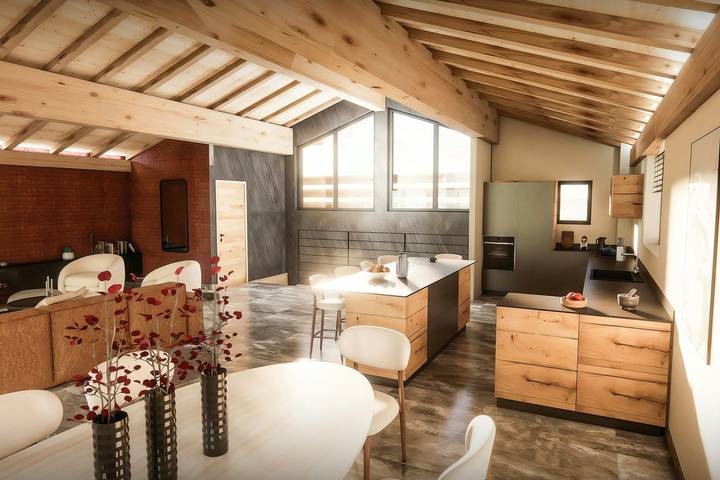 Chalet pour 8 personnes, avec sauna et jardin ainsi que piscine et jacuzzi, animaux acceptés en Haute-Savoie - 2