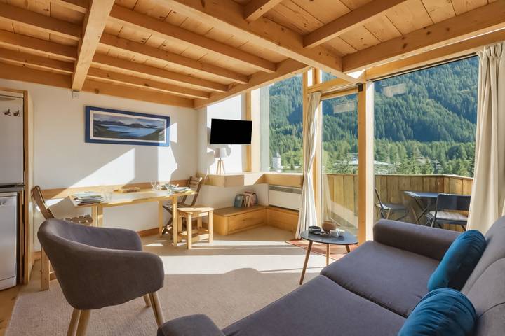 Gîte pour 4 personnes, avec balcon à Chamonix-Mont-Blanc