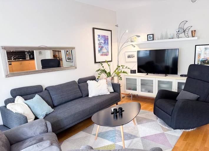 Ferienwohnung für 4 Personen, mit Balkon und Garten sowie Ausblick - 1