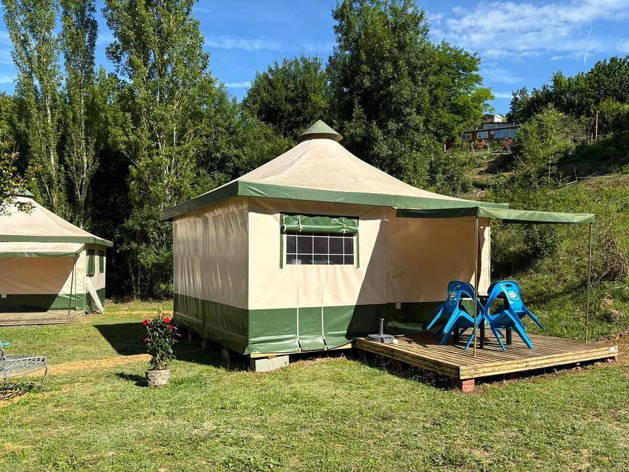 Camping le Bourdieu - Zelt 4 personen - Möbliertes Zelt Cyrius 4 Personen in Durfort, Ariège