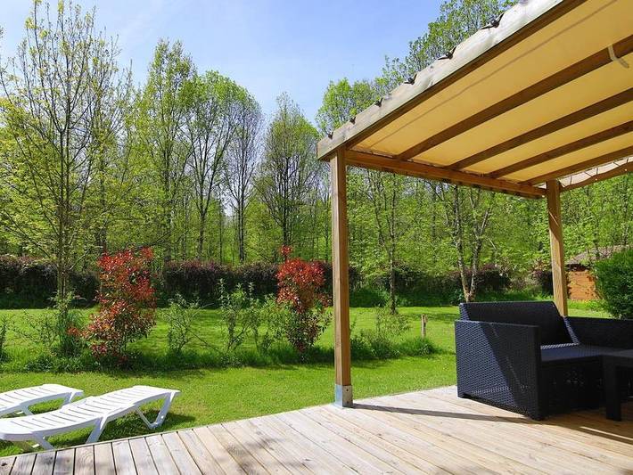 Mobil home pour 4 personnes, avec bassin pour enfant, animaux acceptés à La Bastide-de-Sérou - 3