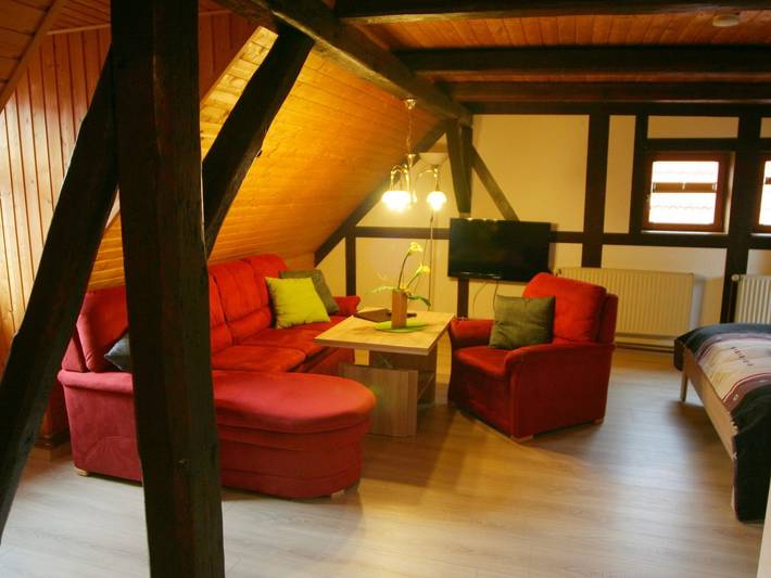 Ferienwohnung für 3 Personen, mit Garten, kinderfreundlich in Naturpark Südharz - 2