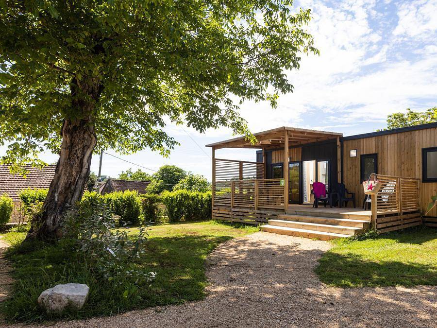 Camping Sites et Paysages - Le Ventoulou - Mobilheim 6 personen - Cottage Select Tv Lv Klimaanlage - 3 Schlafzimmer / 2 Bäder - 6 pers. in Thégra, Regionaler Naturpark Causses du Quercy