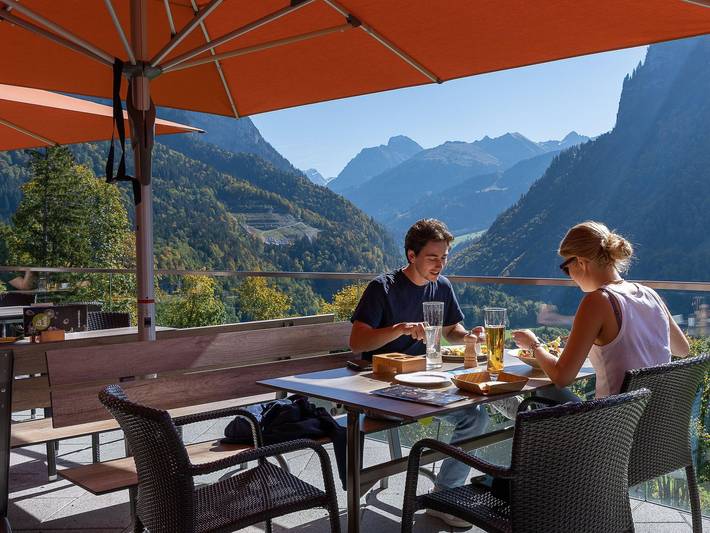 Hotel für 3 Personen, mit Terrasse, mit Haustier in Schnepfau - 2