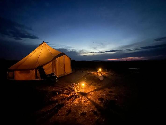 Tente pour 2 personnes, avec vue et jardin dans les Alpes-de-Haute-Provence - 3