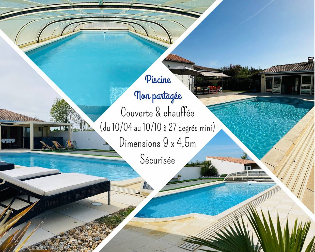 Gite la Rosalie piscine & jacuzzi privatif in Coulon, Région de Niort