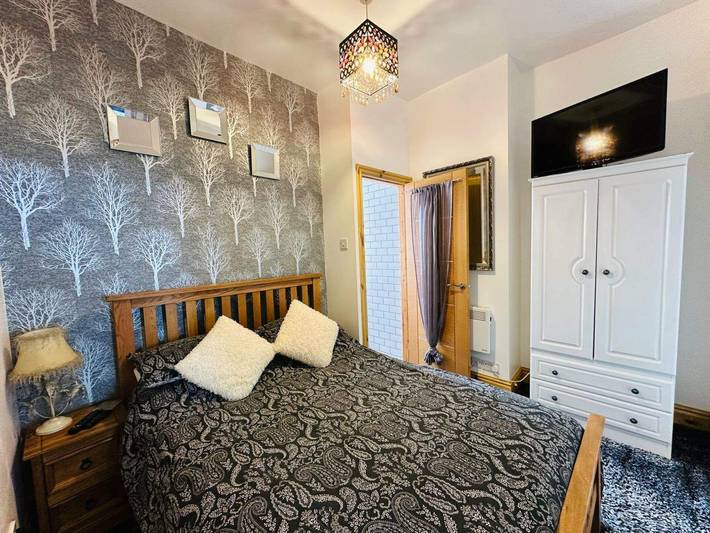 Holiday apartment for 4 people, with ocean view, with pets in Blackpool