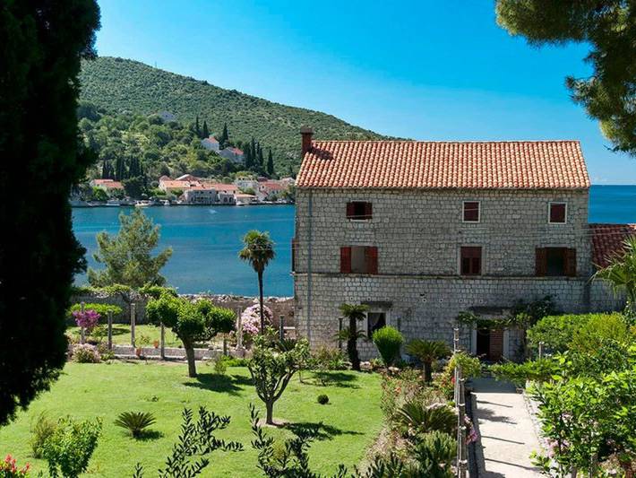 Privatzimmer im Schloss Seefront Zamagna, Mali Zaton No. 2 in Zaton, Grad Dubrovnik