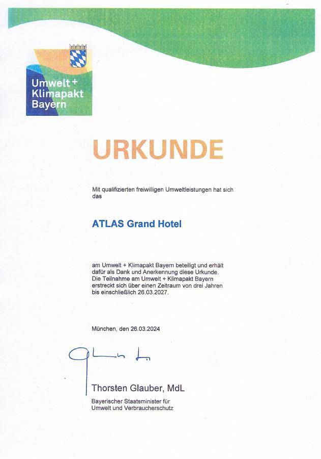 Atlas Grand Hotel in Garmisch-Partenkirchen, Alpes bavaroises