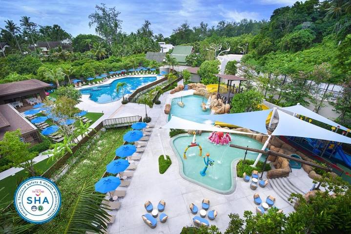 Hotell för 3 Personer, med trädgård och pool på Kata Beach