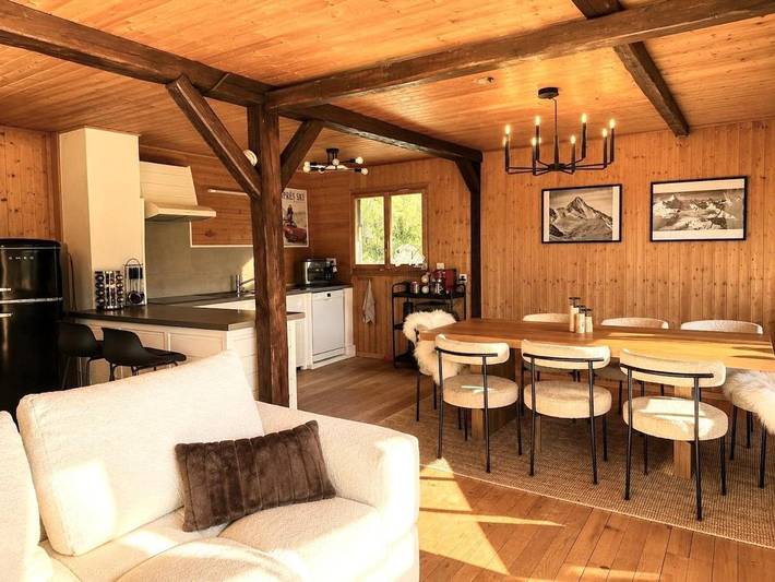 Chalet pour 6 personnes, avec Balcon et Terrasse ainsi que Jardin et Vue