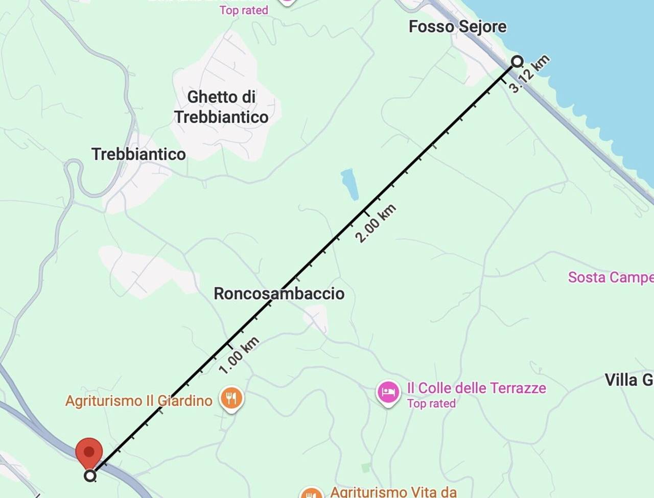 Villa Vagnini in Pesaro, Valle del Metauro