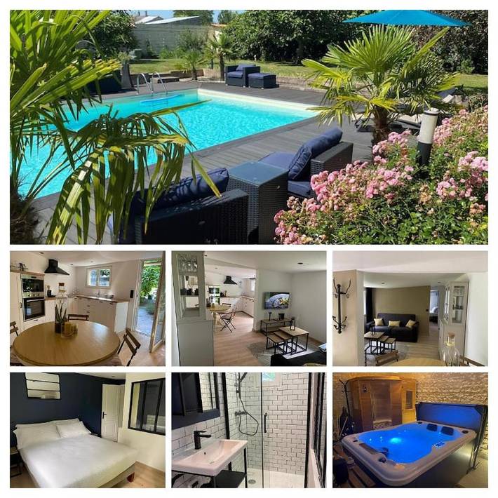 Location de vacances pour 2 personnes, avec jardin et jacuzzi ainsi que piscine et sauna à Braslou - 2