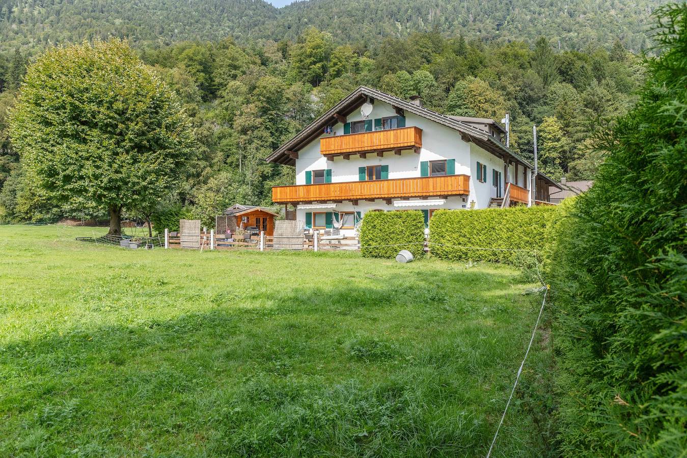 Habitación "Zimmer 2 Schulerhof" con vistas a la montaña y wifi in Oberau, Alpes Bávaros