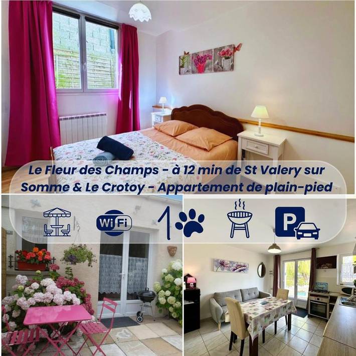 Appartement de vacances pour 2 personnes, avec jardin et terrasse, animaux acceptés