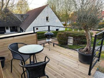 Gîte pour 4 personnes, avec vue et jardin à Moulle