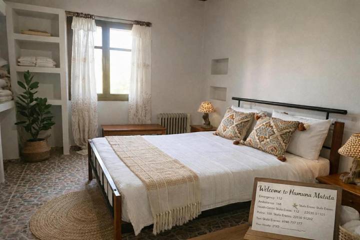 Location de vacances pour 5 personnes, avec terrasse et vue dans Σκάλα Ερεσού - 2