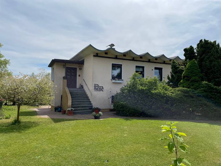 Ferienwohnung für 4 Personen, mit Terrasse und Garten sowie Ausblick