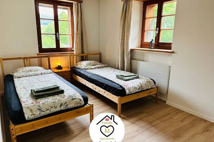 Ganze Wohnung, Family M Apartments 15 - Zentrum der Schweiz - Retro - Kamin in Kappel (SO), Kanton Solothurn