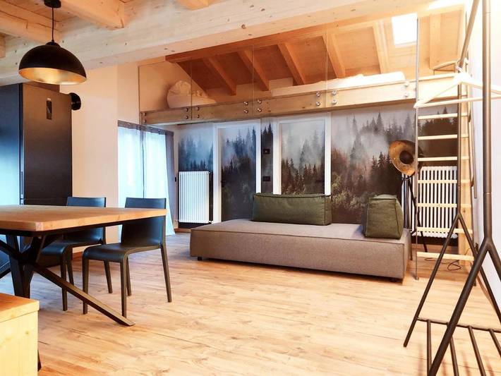 Gîte pour 5 personnes, avec balcon et vue, animaux acceptés à Santo Stefano di Cadore