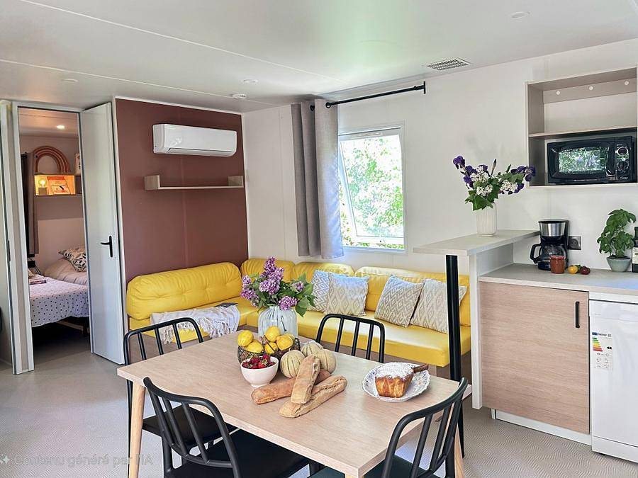 Camping Les Cigales - Mobilheim 6 personen - Premium-Reihe in Saint-Genis, Gap und Umgebung