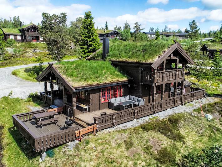 Ferienhaus für 8 Personen, mit Balkon und Terrasse sowie Garten und Sauna