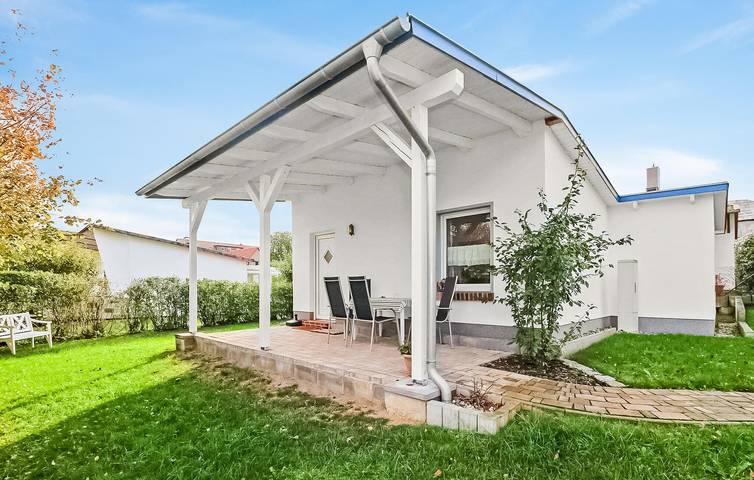 Bungalow für 3 Personen, mit Terrasse und Garten