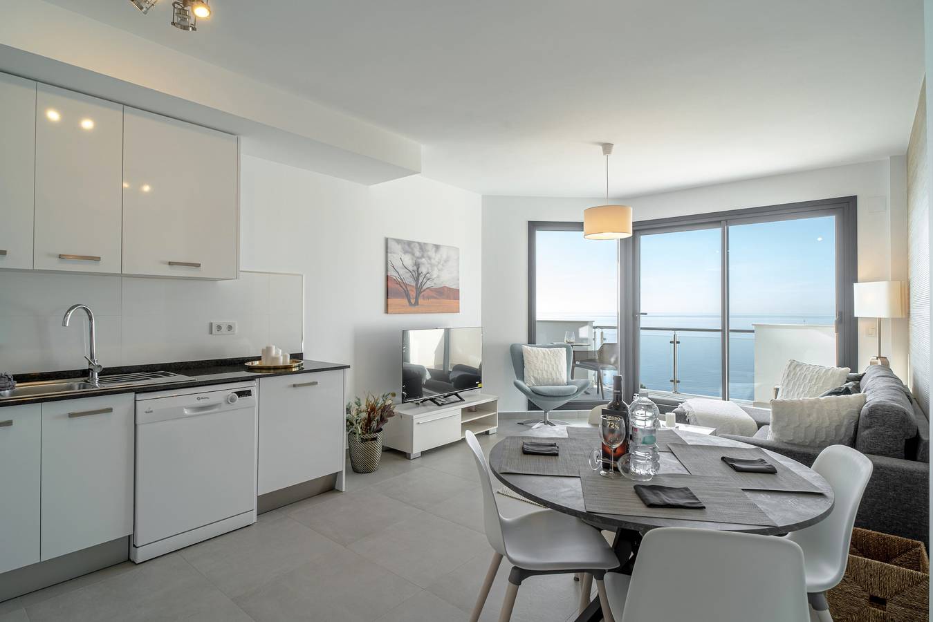 Hel lägenhet, Lägenhet för 5 Personer med havsutsikt in Punta Lara (Nerja), Nerja