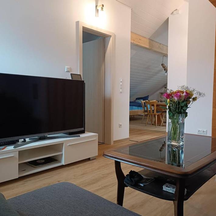 Ferienwohnung für 4 Personen, mit Ausblick in Landau (Isar)