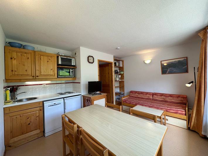 Ganze Wohnung, 1-Zimmer-Wohnung, Bergnische, Pistenblick, 4 Pers in Station de Morillon, Grand Massif