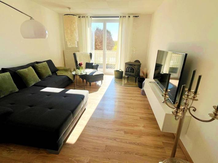 Ferienwohnung für 4 Personen, mit Balkon und Sauna, mit Haustier in Seelitz