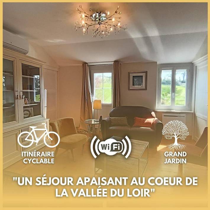 Maison de vacances pour 4 personnes, avec Terrasse ainsi que Jardin et Vue à Marçon