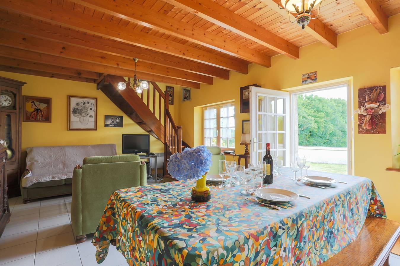 Casa de vacaciones 'Kerjézéquel 2 km Playa' con terraza privada, jardín privado y Wi-Fi in Ploulec'h, Ceinture Dorée