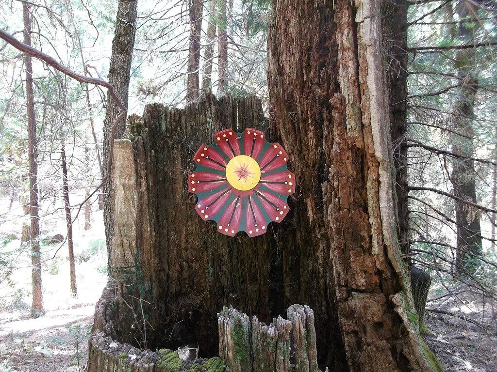 Hütte im Wald in der Nähe von Yosemite in Madera County