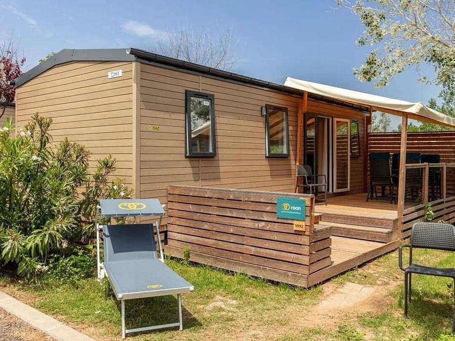 Camping Verdon Parc - Mobilhome 6 personas - Premium Deluxe Salón de 3 habitaciones in Gréoux-les-Bains, Parc naturel régional du Verdon