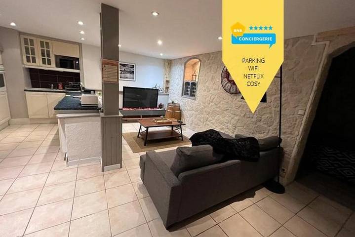 Appartement de vacances pour 3 personnes, avec jardin ainsi que vue et terrasse