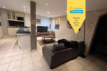 Gîte pour 3 personnes, avec vue ainsi que terrasse et jardin à Le Pont-de-Beauvoisin