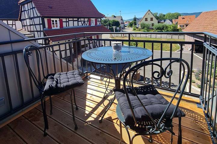 Gîte pour 2 personnes, avec balcon et sauna dans Ingolsheim