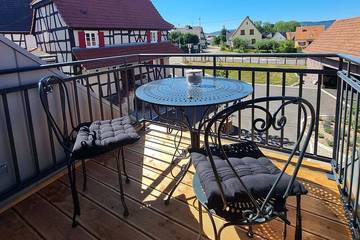 Gîte pour 2 personnes, avec sauna et balcon dans Ingolsheim