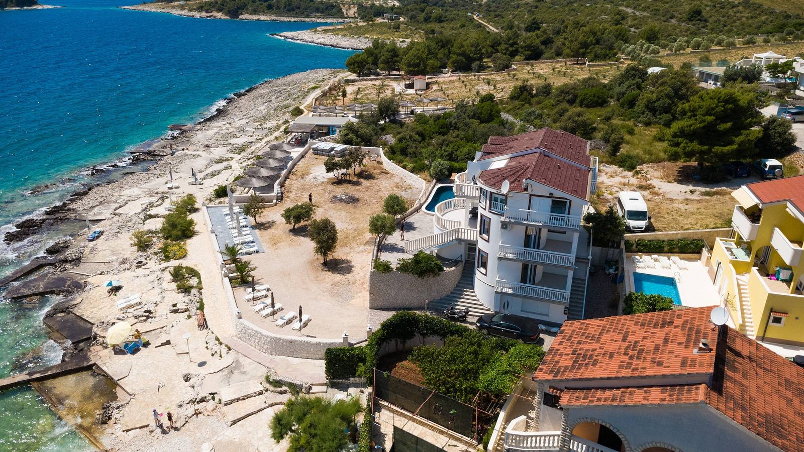 Ganze Wohnung, Studio Appartement am Strand Zecevo Rtic, Rogoznica As-8366-b in Rogoznica, Šibenik-Knin