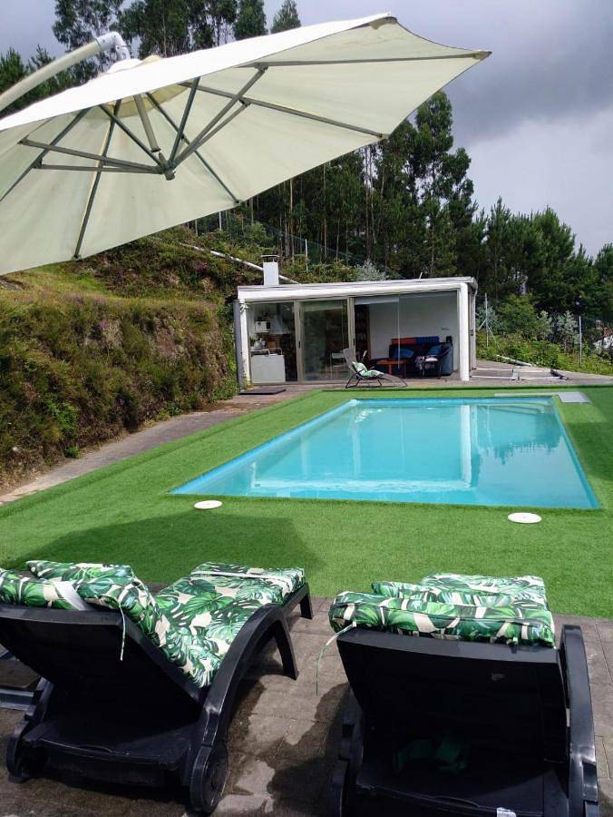 Cały apartament, Casa Rocha Velha con terraza y piscina particular in Santiago de Compostela, A Coruña (prowincja)